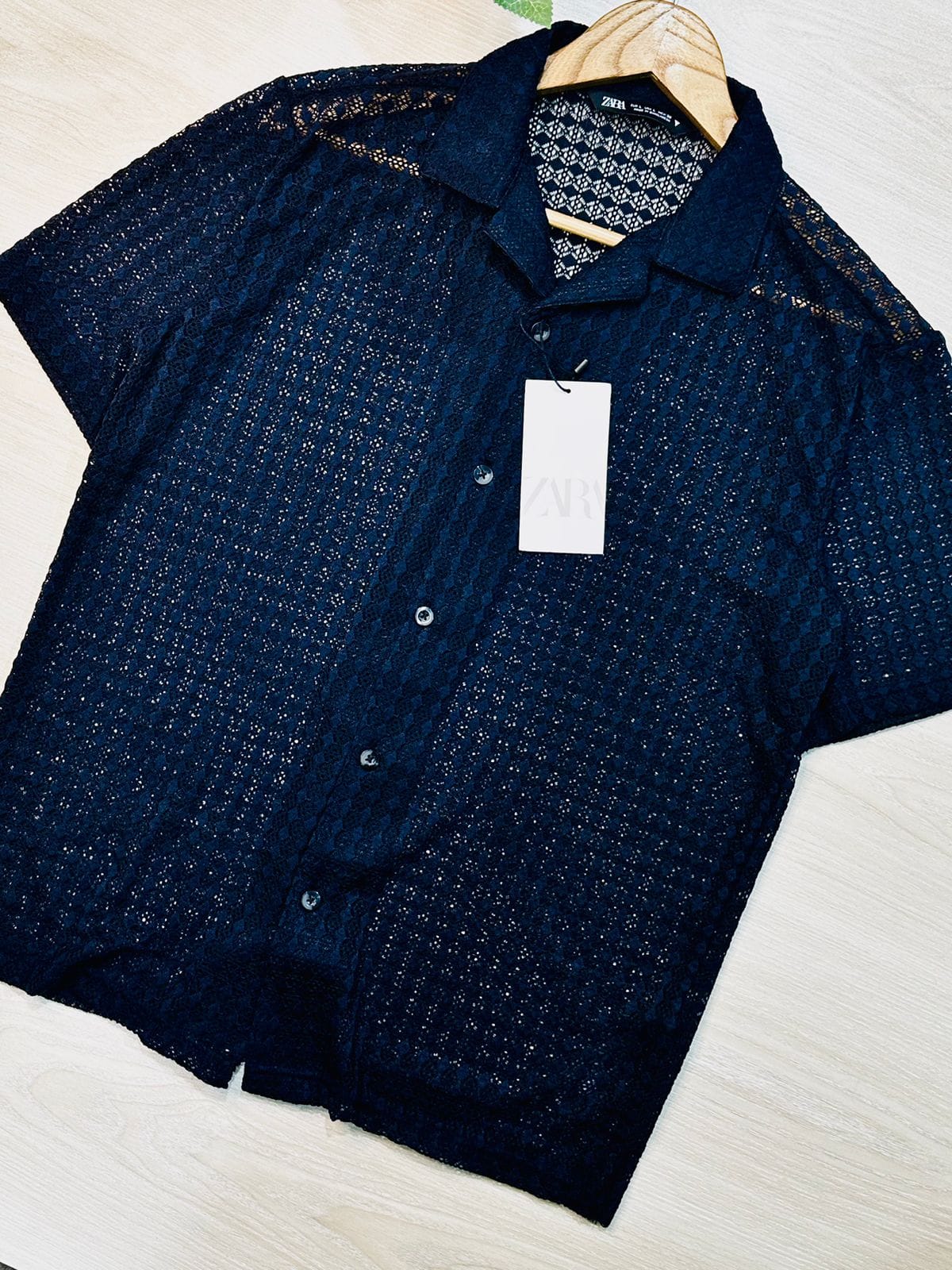 premium viscous shirt blue