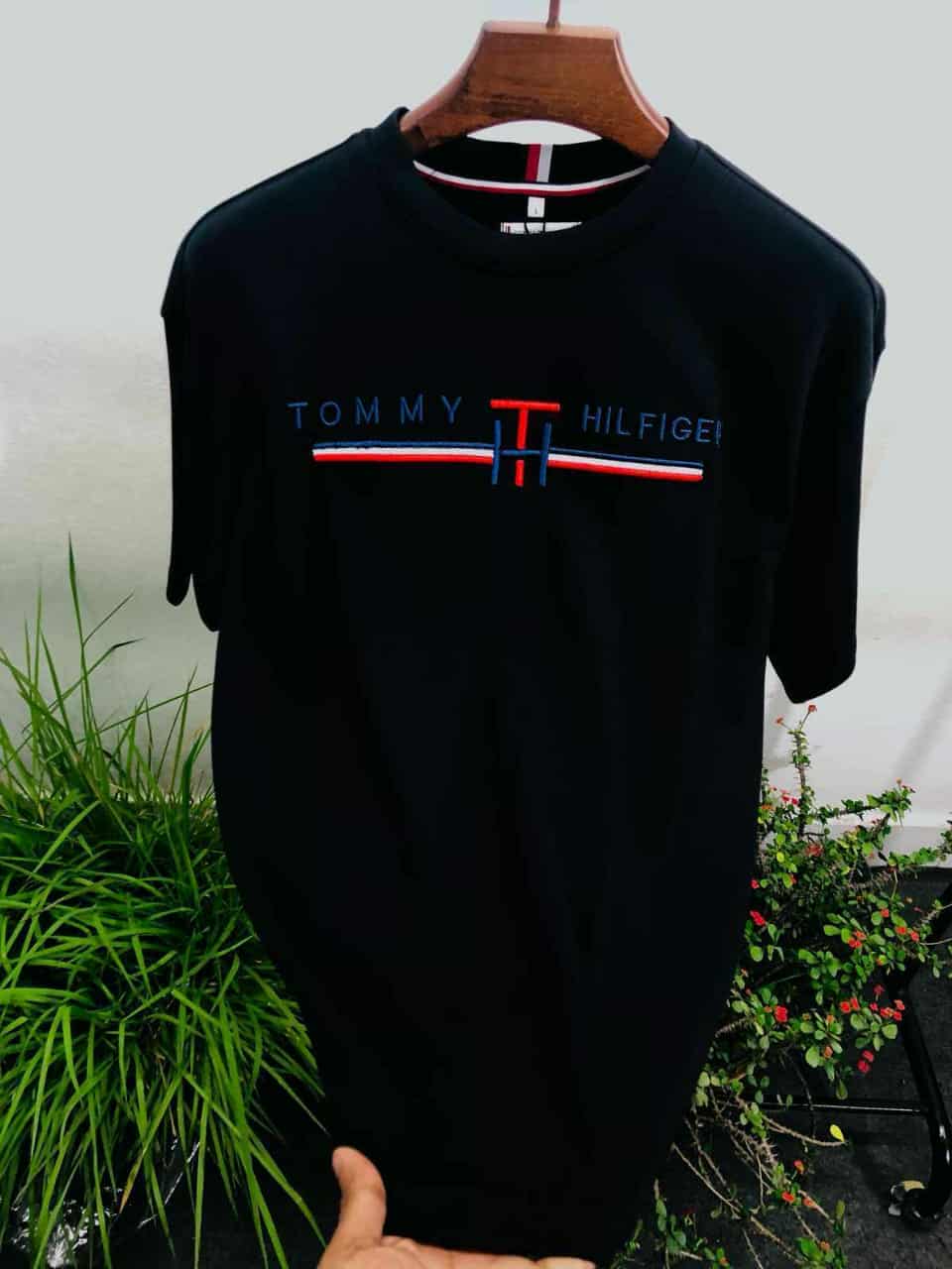 tommy drop shoulder black